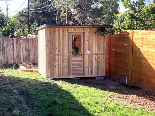 6' x 8' Cedar Outdoor Sauna