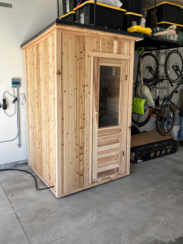 4' x 4' Cedar Outdoor Sauna