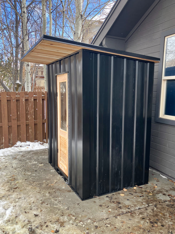 6' x 4' Cedar Outdoor Sauna