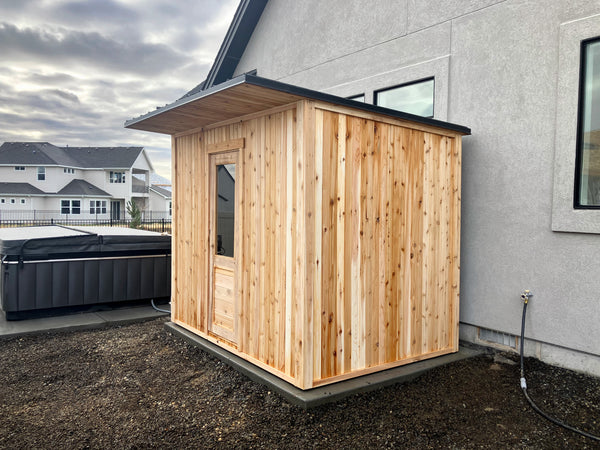 6' x 8' Cedar Outdoor Sauna