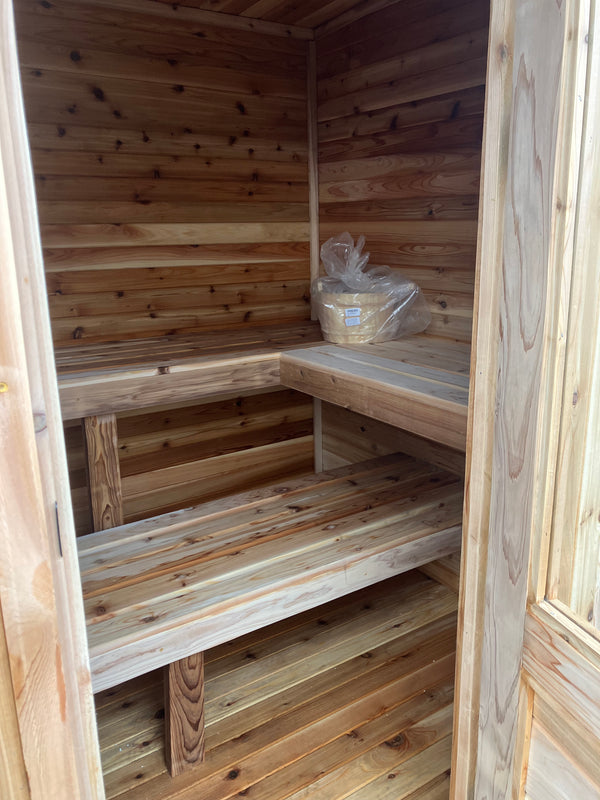 6' x 8' Cedar Outdoor Sauna