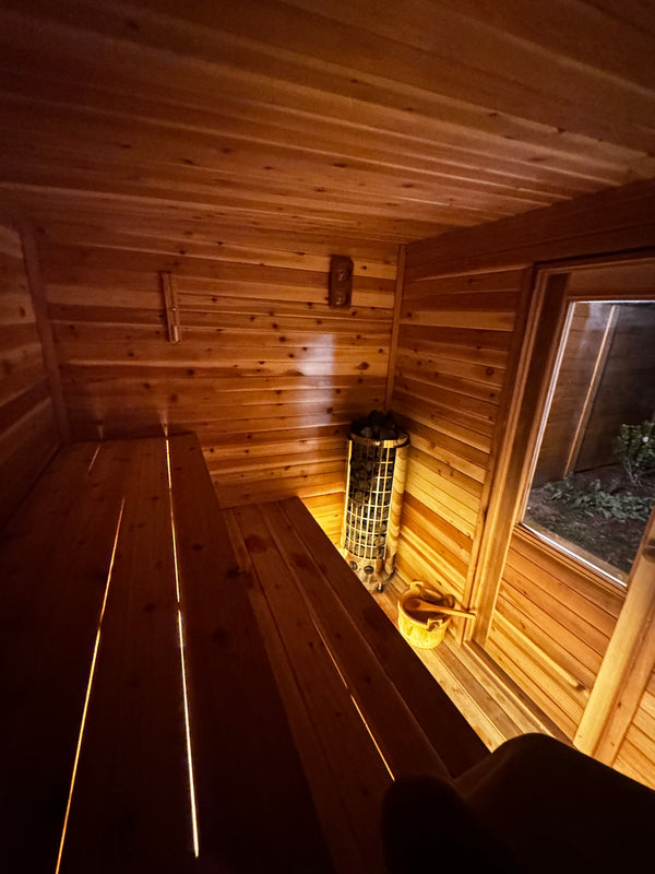 6' x 8' Cedar Outdoor Sauna