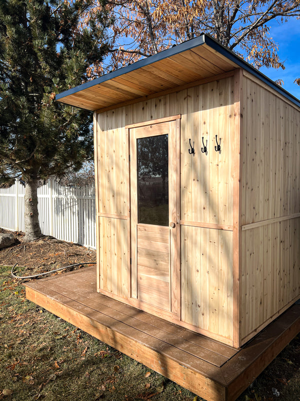 6' x 6' Outdoor Sauna